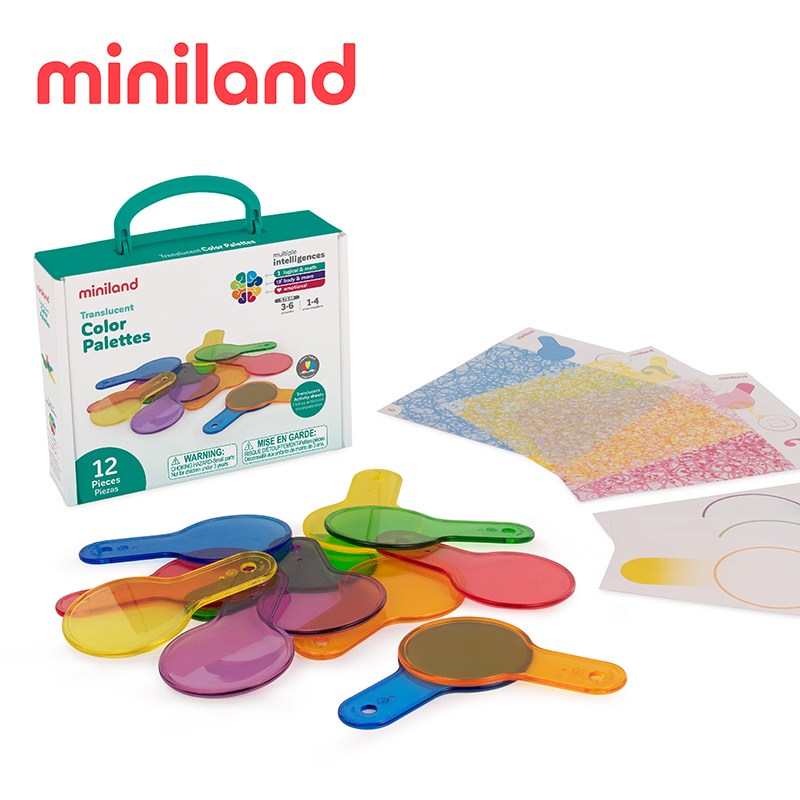 ML000207 - 【西班牙miniland】半透明/透光調色魔法師12入