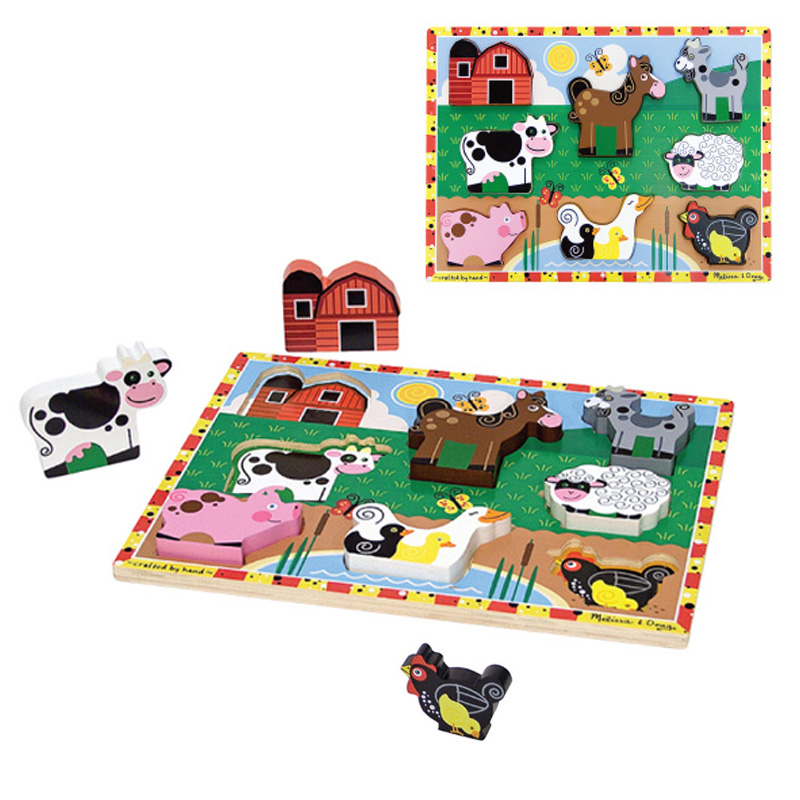 N7-3723 - 厚片拼圖-農場動物